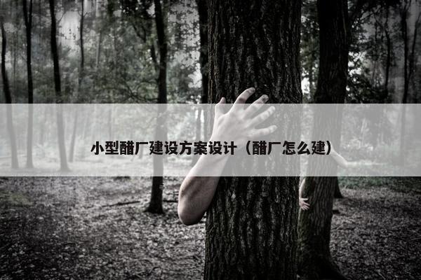 小型醋厂建设方案设计（醋厂怎么建）