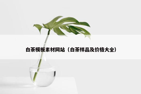 白茶模板素材网站（白茶样品及价格大全）
