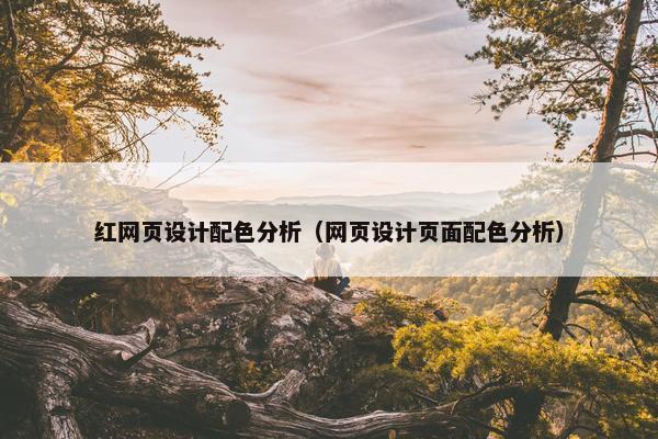 红网页设计配色分析（网页设计页面配色分析）