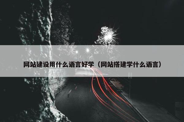 网站建设用什么语言好学（网站搭建学什么语言）