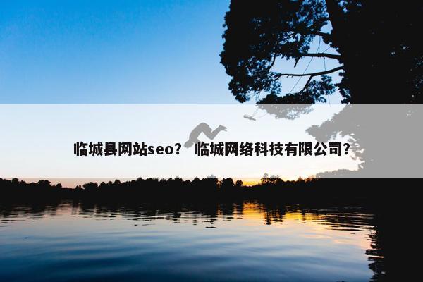 临城县网站seo？ 临城网络科技有限公司？