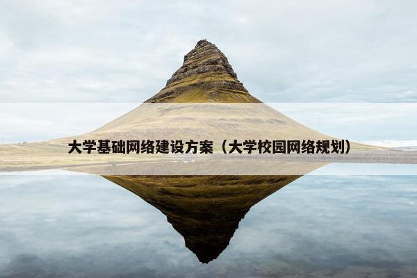 大学基础网络建设方案（大学校园网络规划）