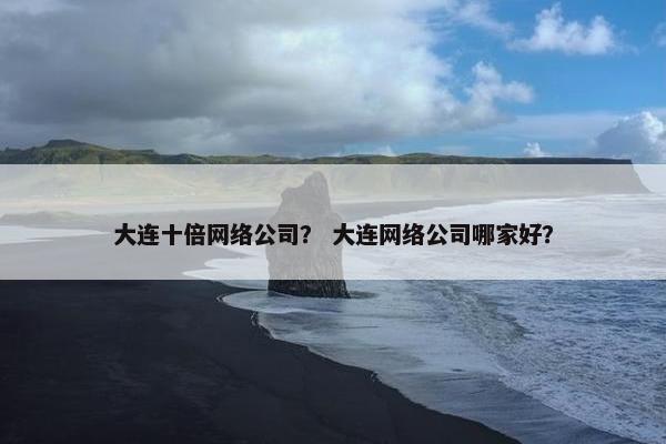 大连十倍网络公司？ 大连网络公司哪家好？