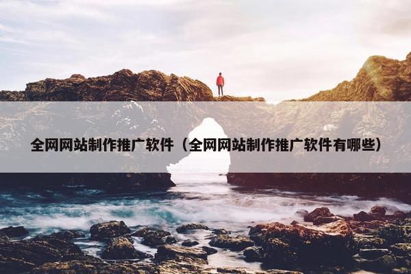 全网网站制作推广软件（全网网站制作推广软件有哪些）