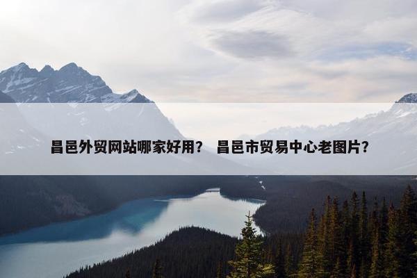 昌邑外贸网站哪家好用？ 昌邑市贸易中心老图片？