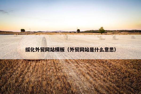 绥化外贸网站模板（外贸网站是什么意思）