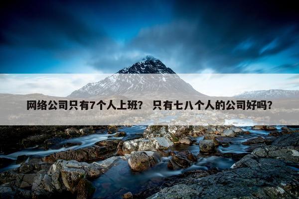 网络公司只有7个人上班？ 只有七八个人的公司好吗？