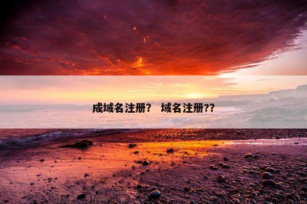 成域名注册？ 域名注册?？