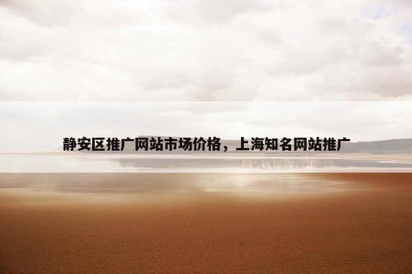 静安区推广网站市场价格，上海知名网站推广