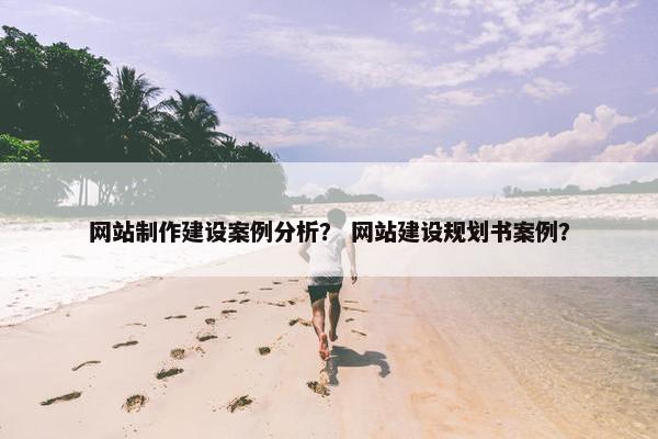 网站制作建设案例分析？ 网站建设规划书案例？