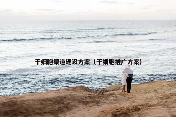 干细胞渠道建设方案（干细胞推广方案）