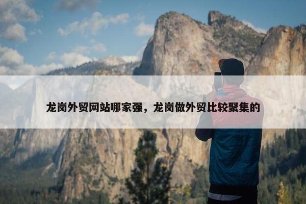 龙岗外贸网站哪家强，龙岗做外贸比较聚集的