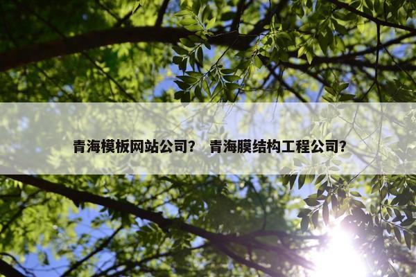 青海模板网站公司？ 青海膜结构工程公司？
