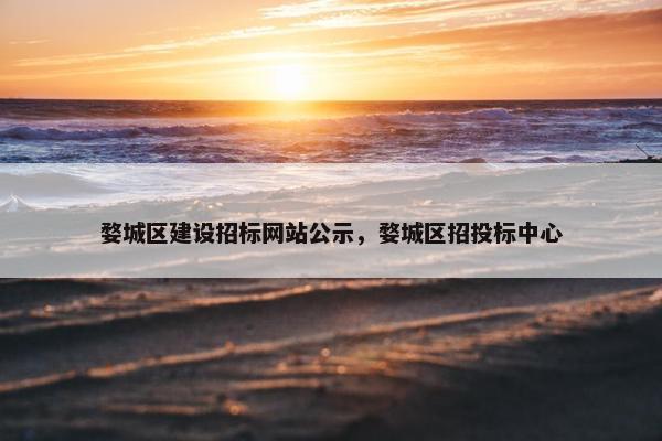 婺城区建设招标网站公示，婺城区招投标中心