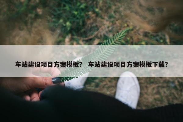 车站建设项目方案模板？ 车站建设项目方案模板下载？