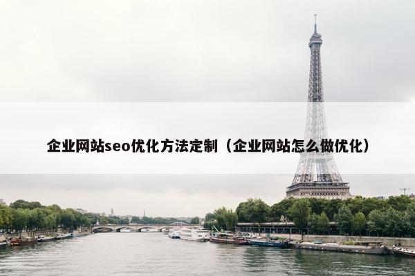 企业网站seo优化方法定制（企业网站怎么做优化）