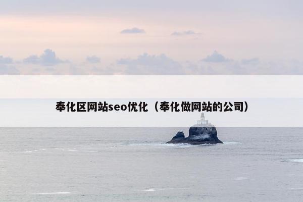 奉化区网站seo优化（奉化做网站的公司）