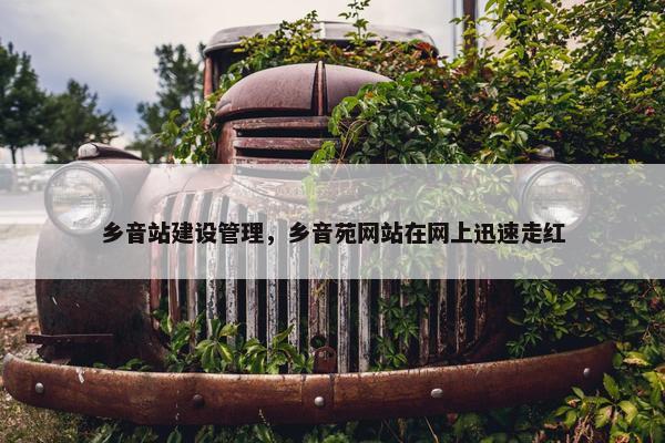 乡音站建设管理，乡音苑网站在网上迅速走红
