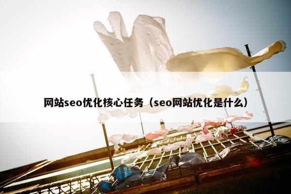 网站seo优化核心任务（seo网站优化是什么）