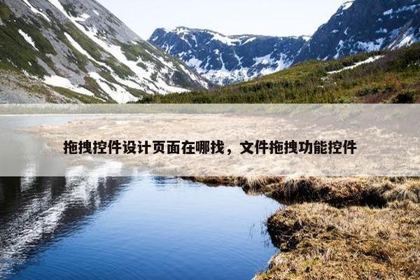 拖拽控件设计页面在哪找，文件拖拽功能控件