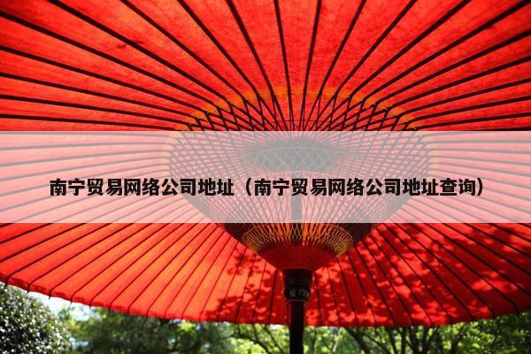 南宁贸易网络公司地址（南宁贸易网络公司地址查询）