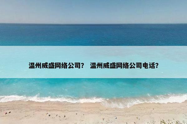 温州威盛网络公司？ 温州威盛网络公司电话？