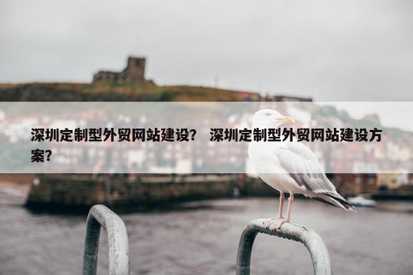 深圳定制型外贸网站建设？ 深圳定制型外贸网站建设方案？