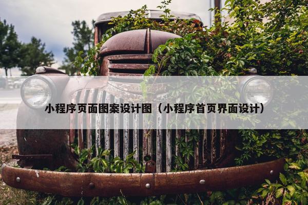 小程序页面图案设计图（小程序首页界面设计）