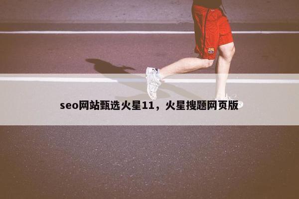 seo网站甄选火星11，火星搜题网页版