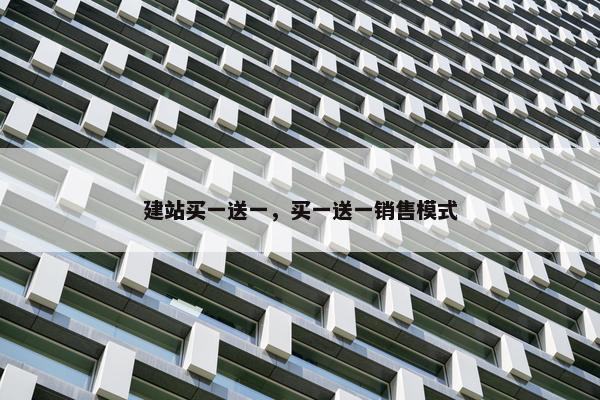 建站买一送一，买一送一销售模式