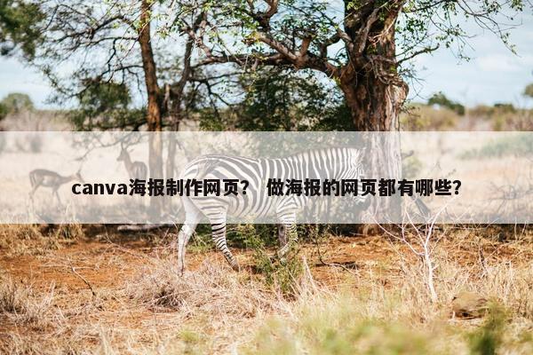 canva海报制作网页？ 做海报的网页都有哪些？