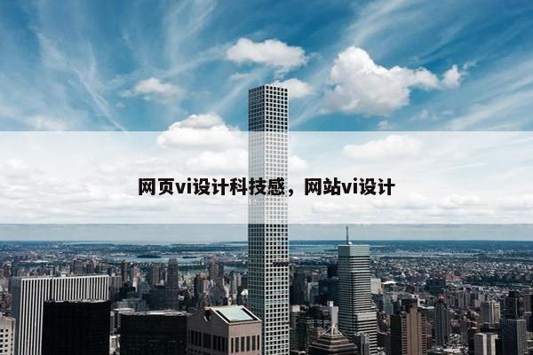 网页vi设计科技感，网站vi设计