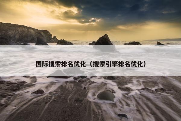 国际搜索排名优化（搜索引擎排名优化）