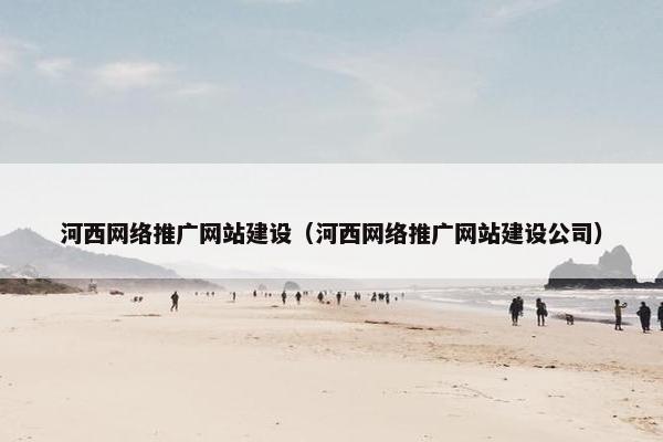 河西网络推广网站建设（河西网络推广网站建设公司）