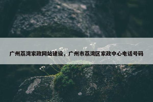 广州荔湾家政网站建设，广州市荔湾区家政中心电话号码