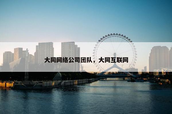 大同网络公司团队，大同互联网
