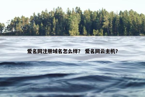 爱名网注册域名怎么样？ 爱名网云主机？