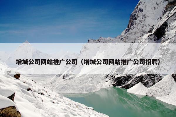 增城公司网站推广公司（增城公司网站推广公司招聘）