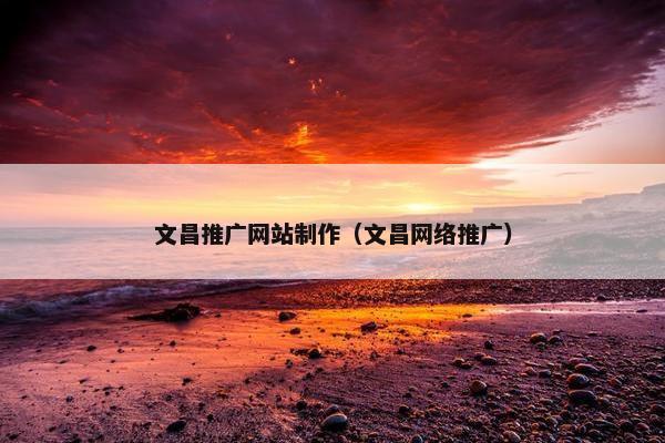 文昌推广网站制作（文昌网络推广）