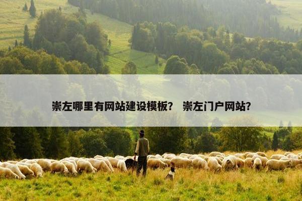 崇左哪里有网站建设模板？ 崇左门户网站？