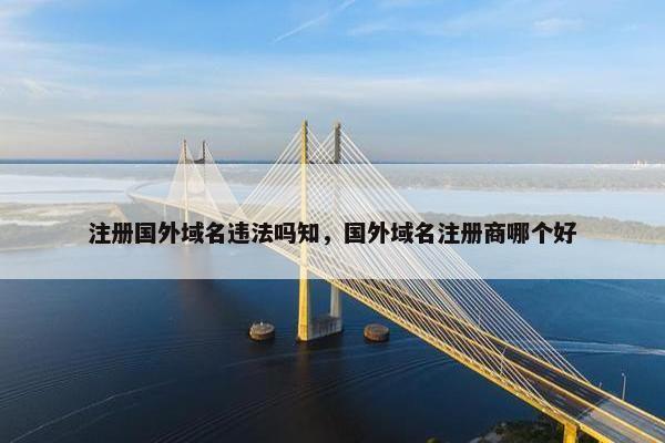 注册国外域名违法吗知，国外域名注册商哪个好