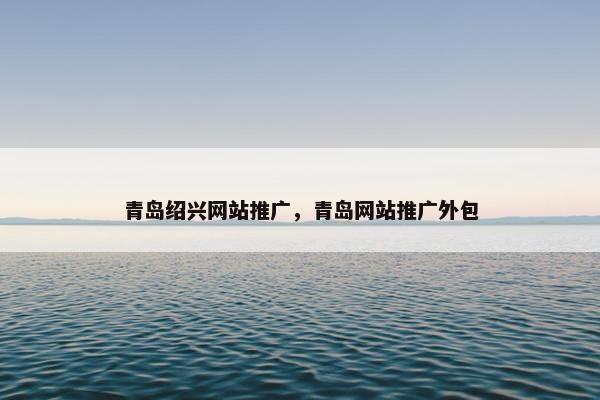 青岛绍兴网站推广，青岛网站推广外包