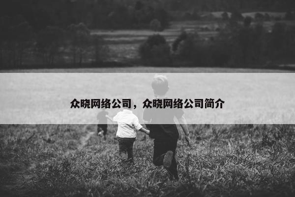 众晓网络公司，众晓网络公司简介