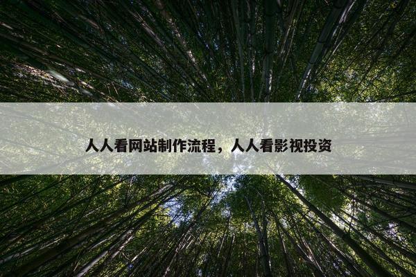 人人看网站制作流程，人人看影视投资