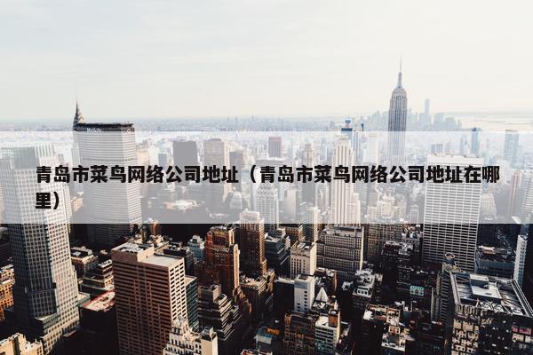 青岛市菜鸟网络公司地址（青岛市菜鸟网络公司地址在哪里）
