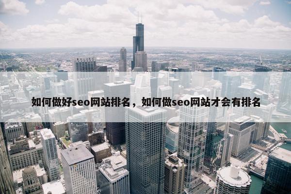 如何做好seo网站排名，如何做seo网站才会有排名