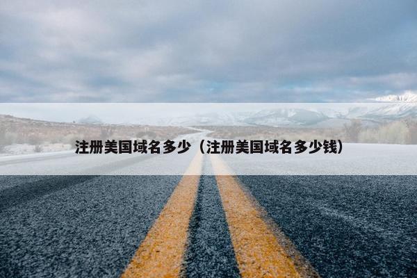 注册美国域名多少（注册美国域名多少钱）