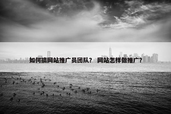如何搞网站推广员团队？ 网站怎样做推广？