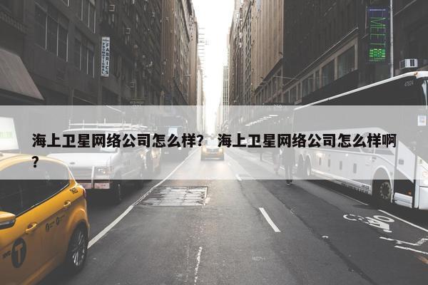 海上卫星网络公司怎么样？ 海上卫星网络公司怎么样啊？