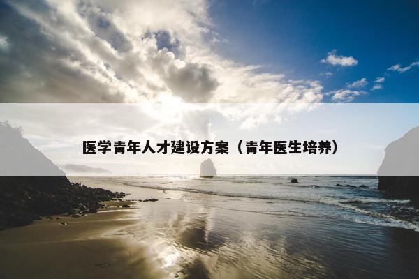 医学青年人才建设方案（青年医生培养）